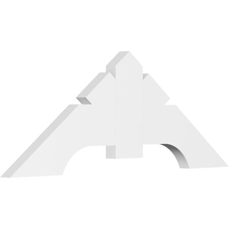 Ekena Millwork Vanguard Architectural Grade PVC Gable Bracket, 48"W x 18"H x 2"D x 6"F, 9/12 Pitch GBP048X18X0206VAN00